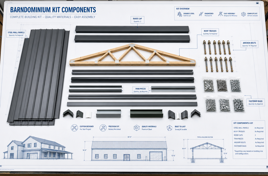 What Do Barndominium Kits Include as Standard Components