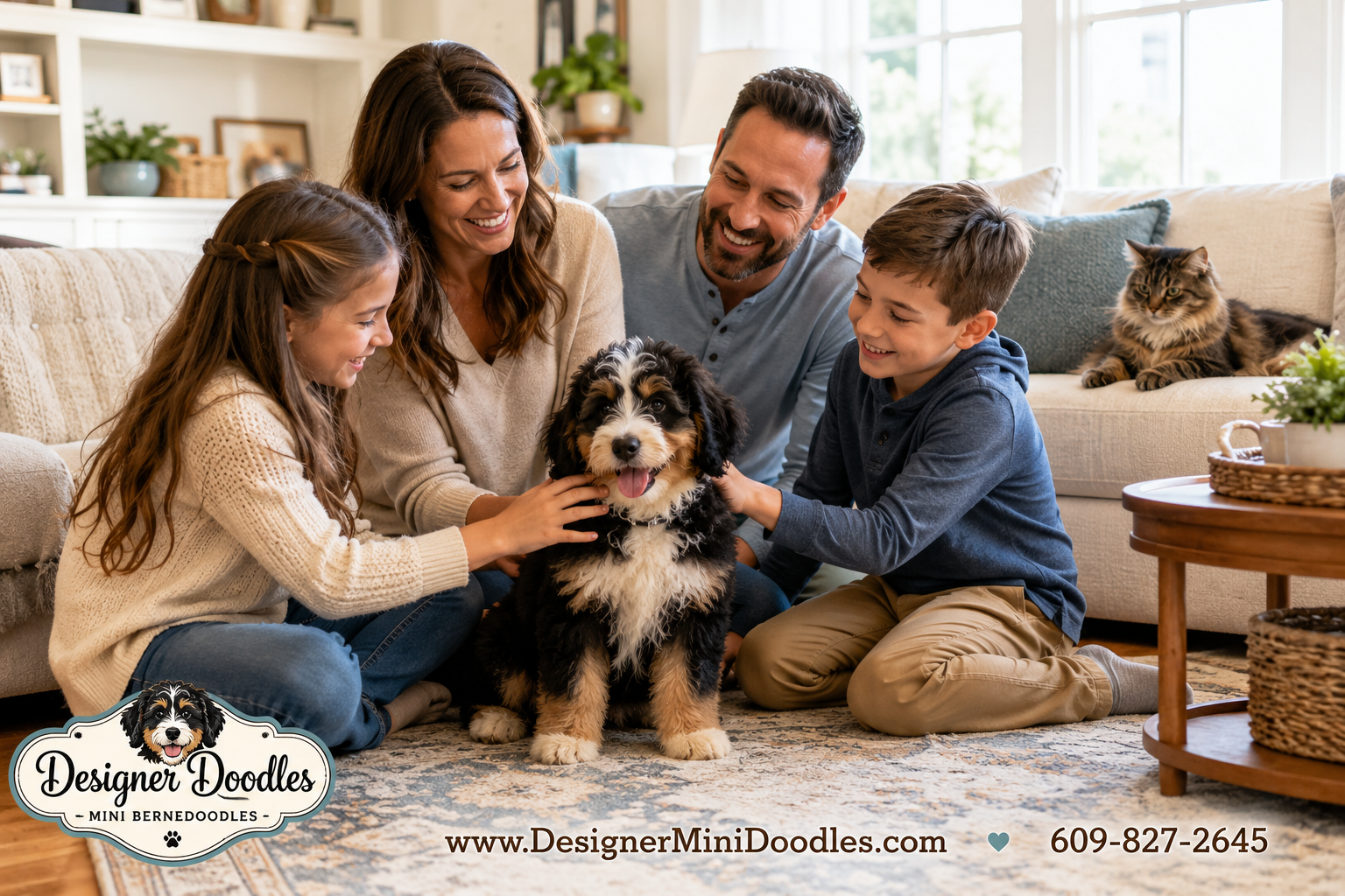 Are Bernedoodles Good With Kids and Other Pets?