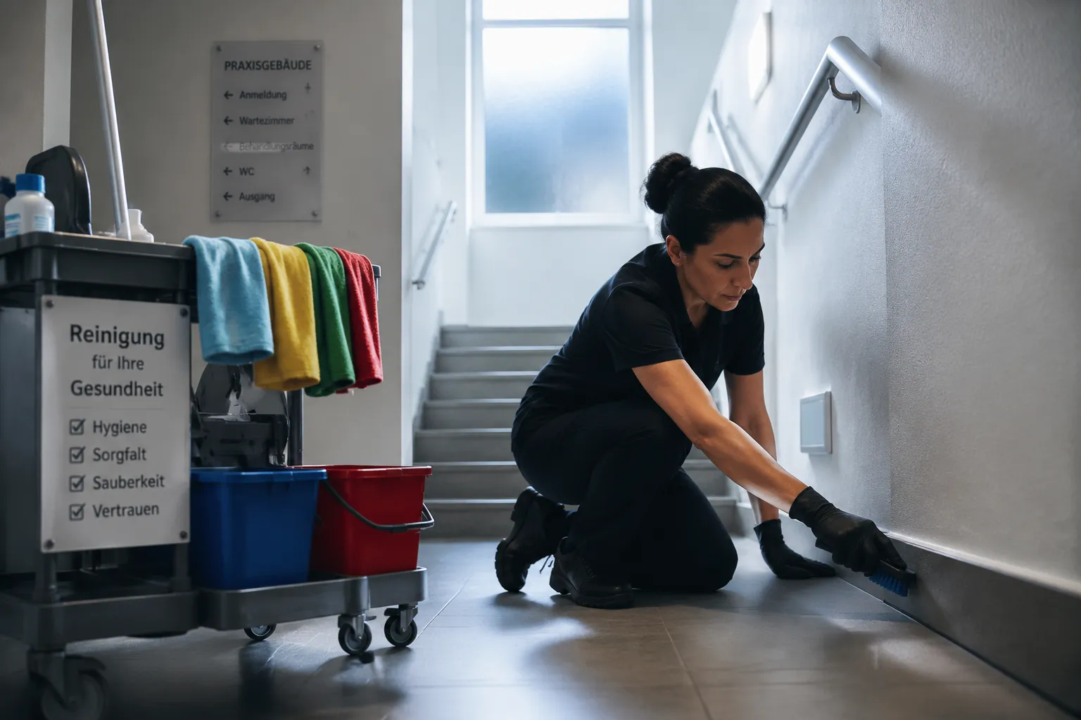 Treppenhaus Reinigung Praxisgebäude: Welche Hygienestandards gelten?