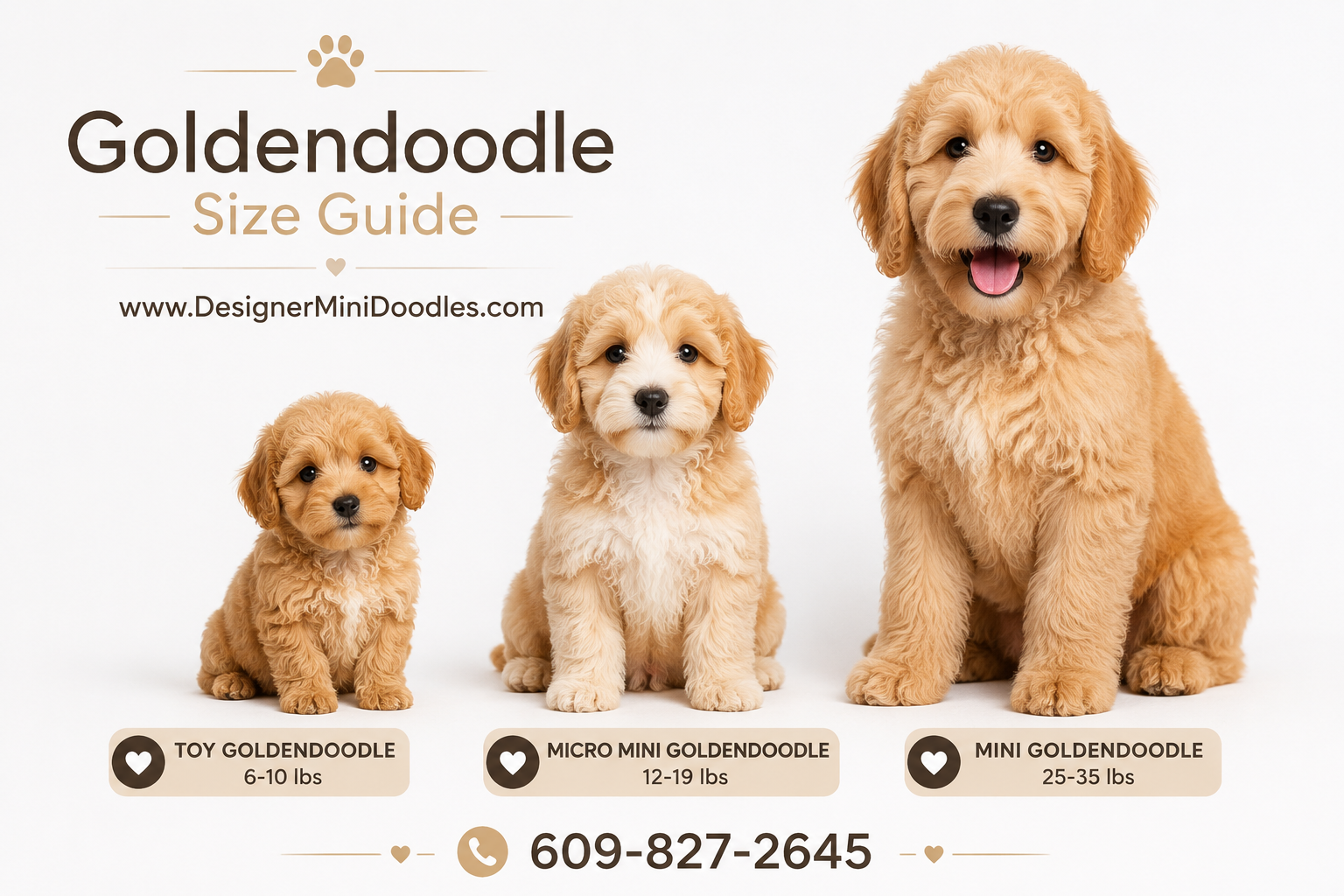 Goldendoodle size chart