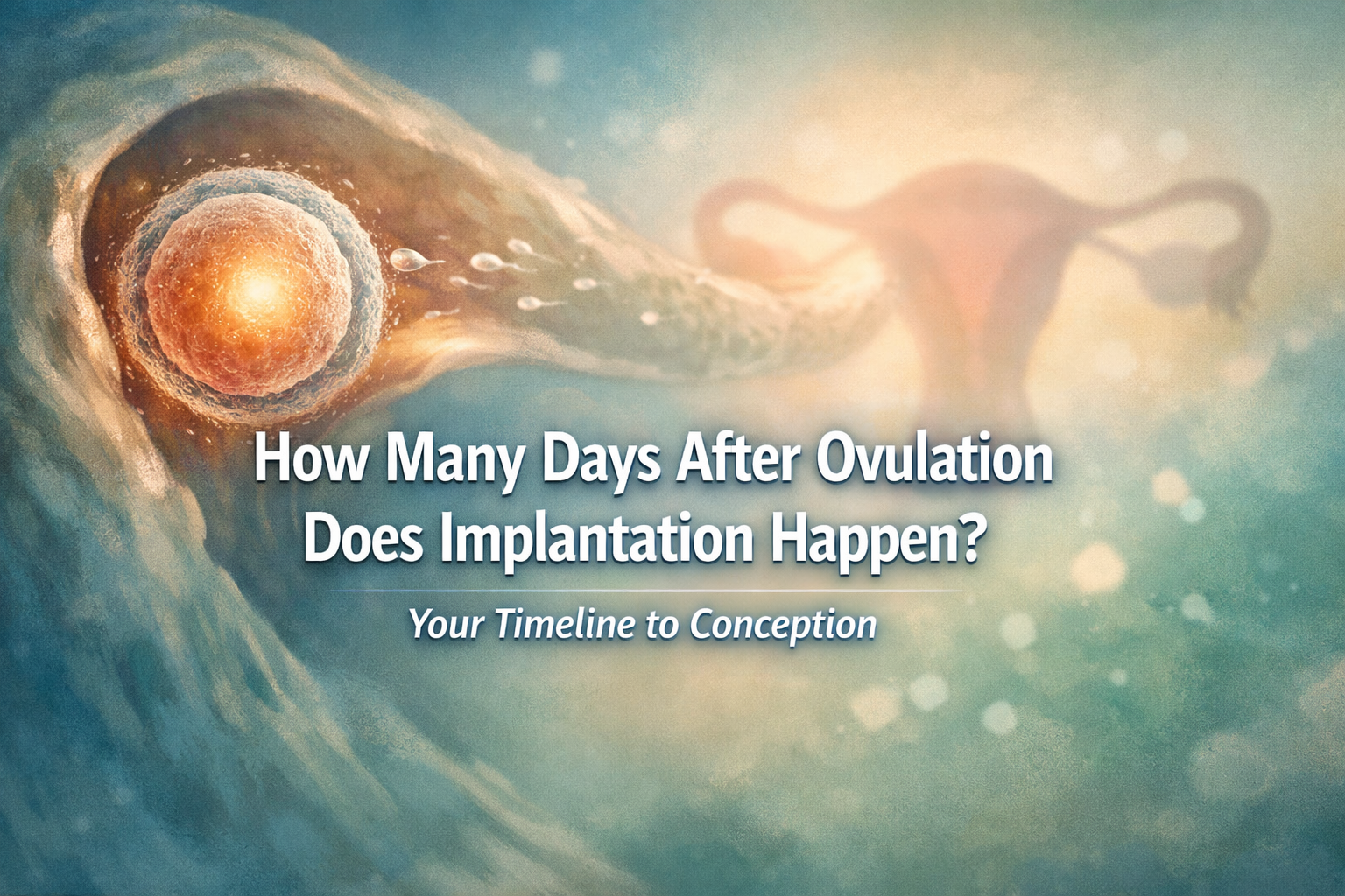 Professional () hero image with : 'How Many Days After Ovulation Does Implantation Happen? Your Timeline to Conception',