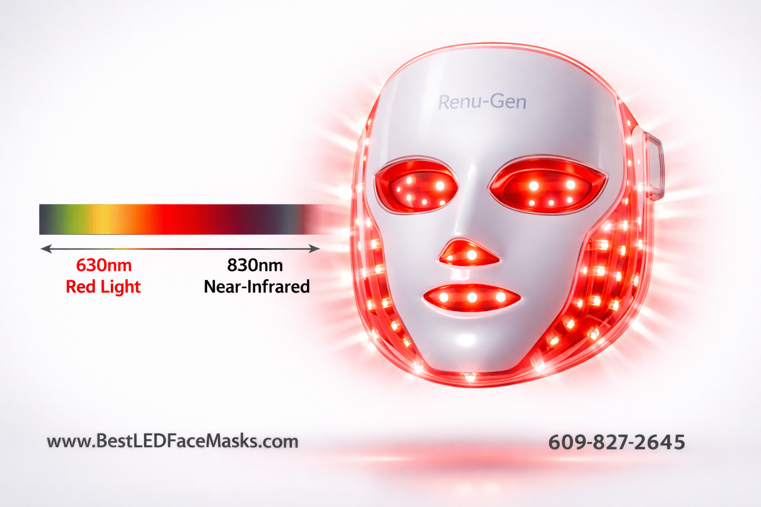 led face mask for wrinkles