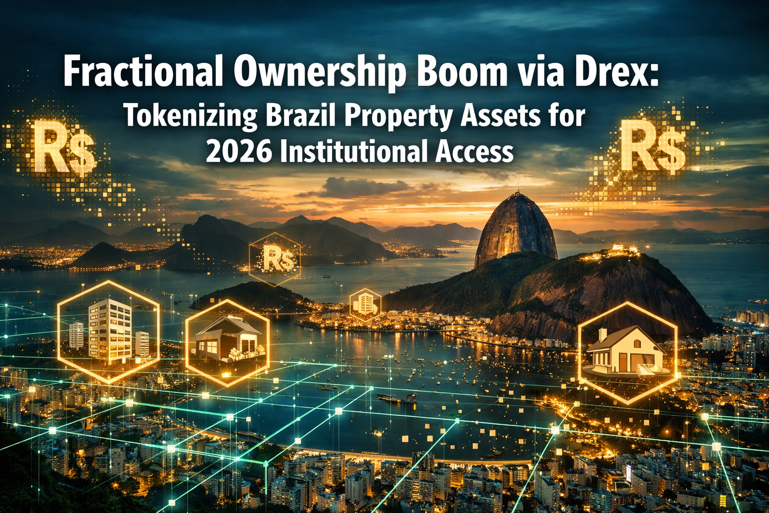 Professional () hero image with : 'Fractional Ownership Boom via Drex: Tokenizing Brazil Property Assets for 2026