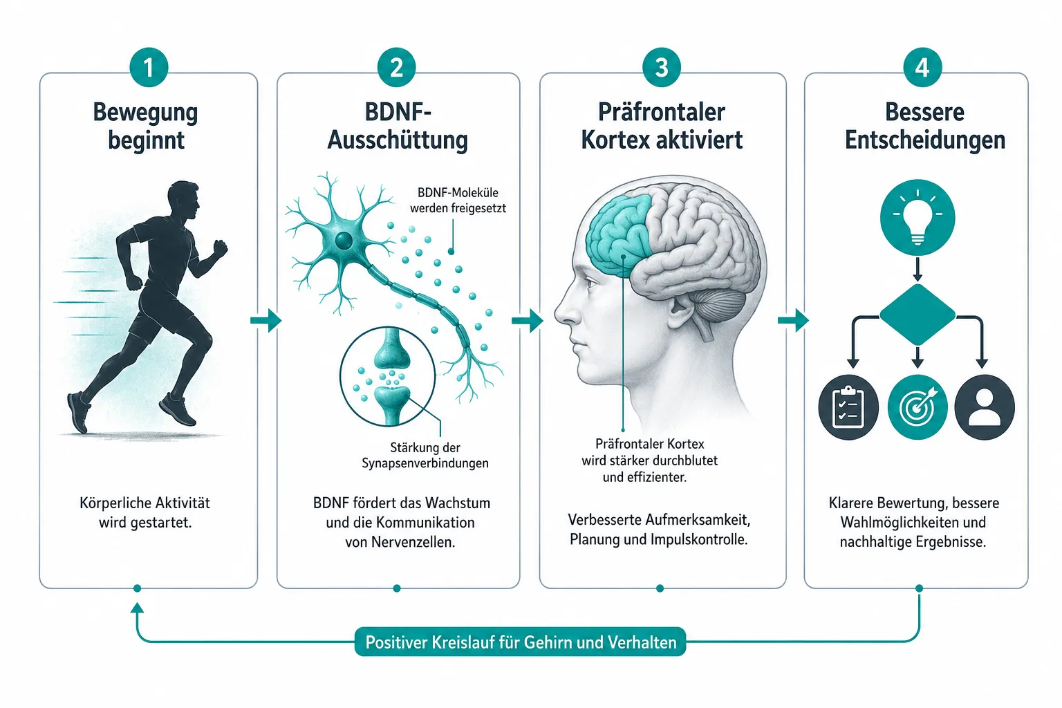 Wie verbessert Bewegung die Entscheidungsfindung von Gründern?