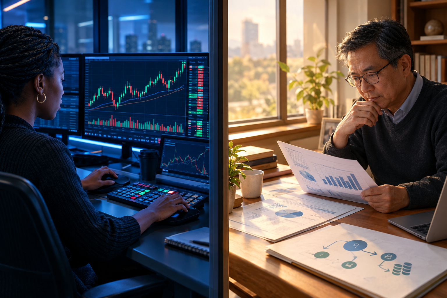 Which plan fits day traders, swing traders, scalpers, and long-term investors?