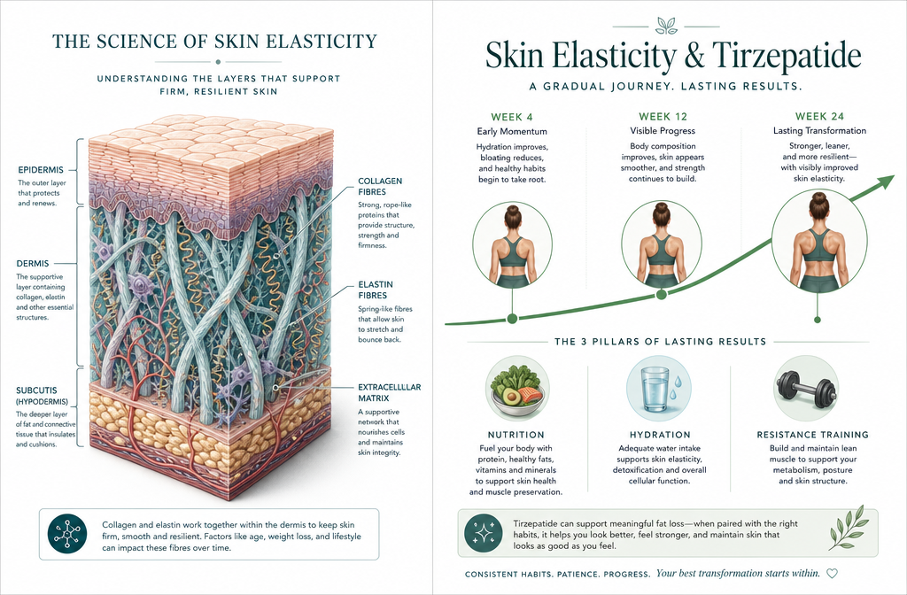 How tirzepatide effects the skin