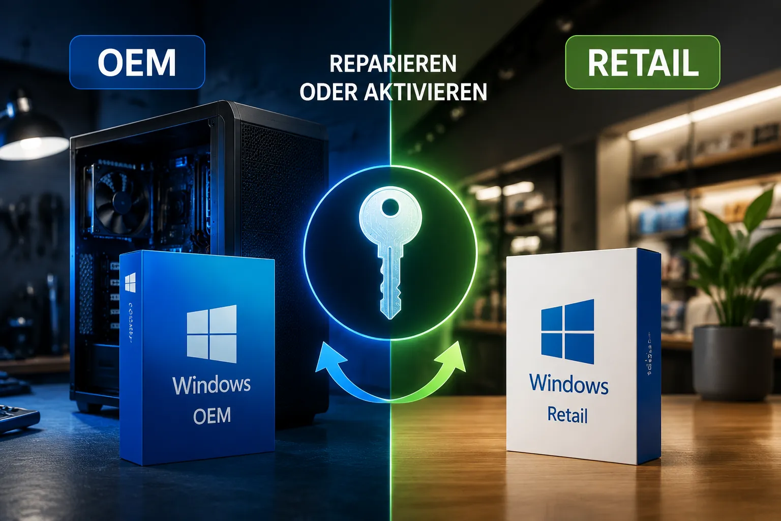Windows-Produktschlüssel neu aktivieren, Schritt für Schritt