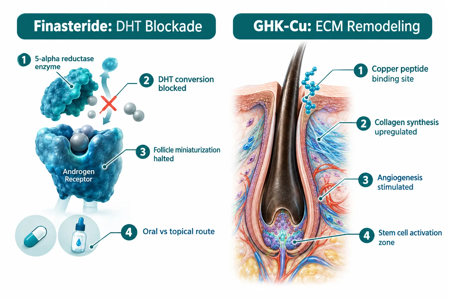How Finasteride Targets DHT in Hair Follicle Research