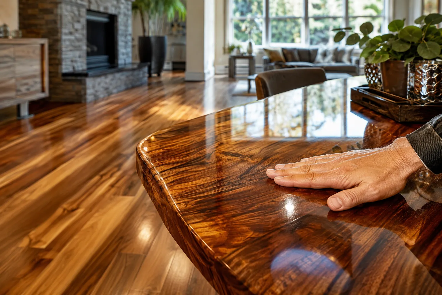 Durable Protection: Sealing Hardwood Floors and Tabletops