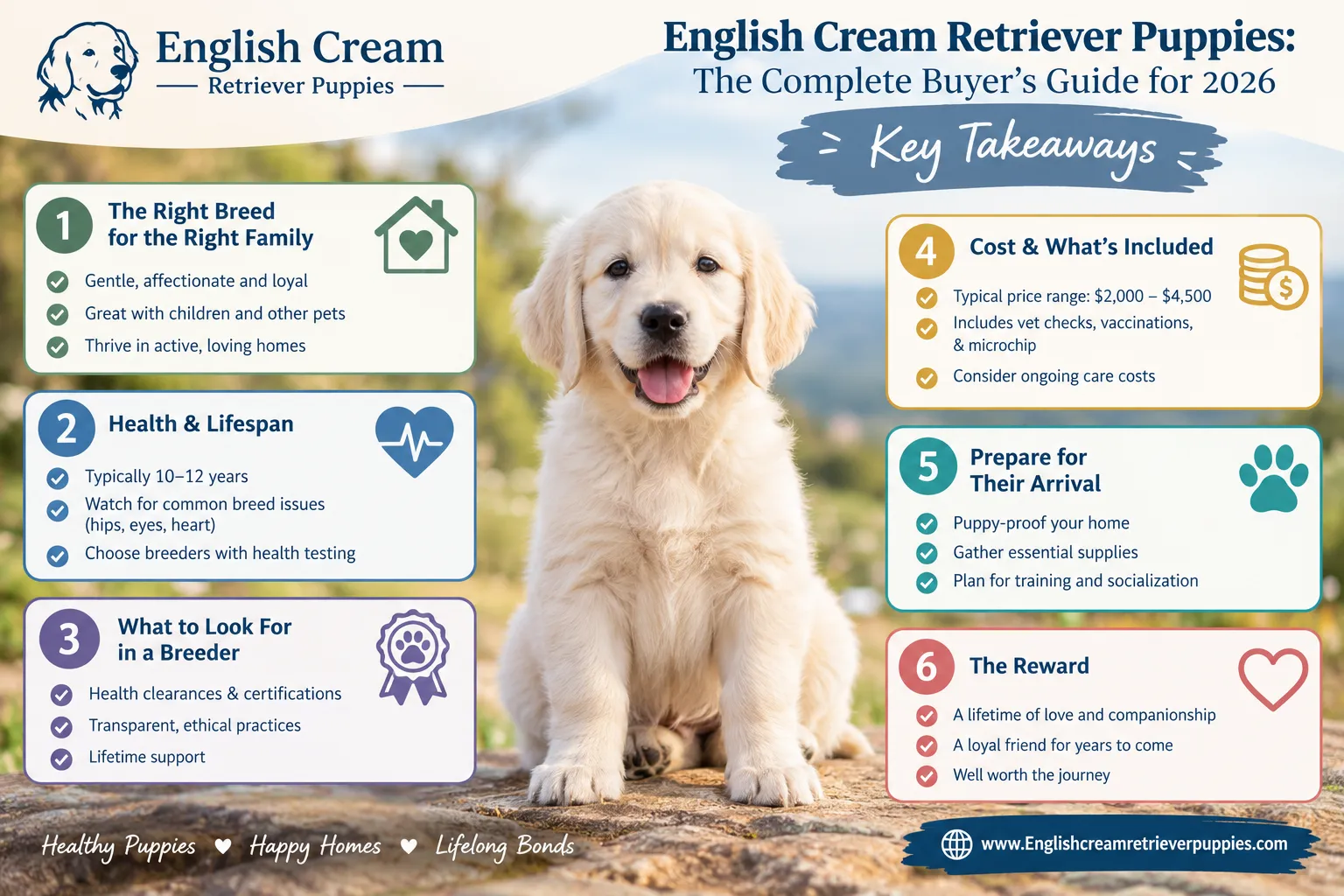 English cream golden retriever puppies