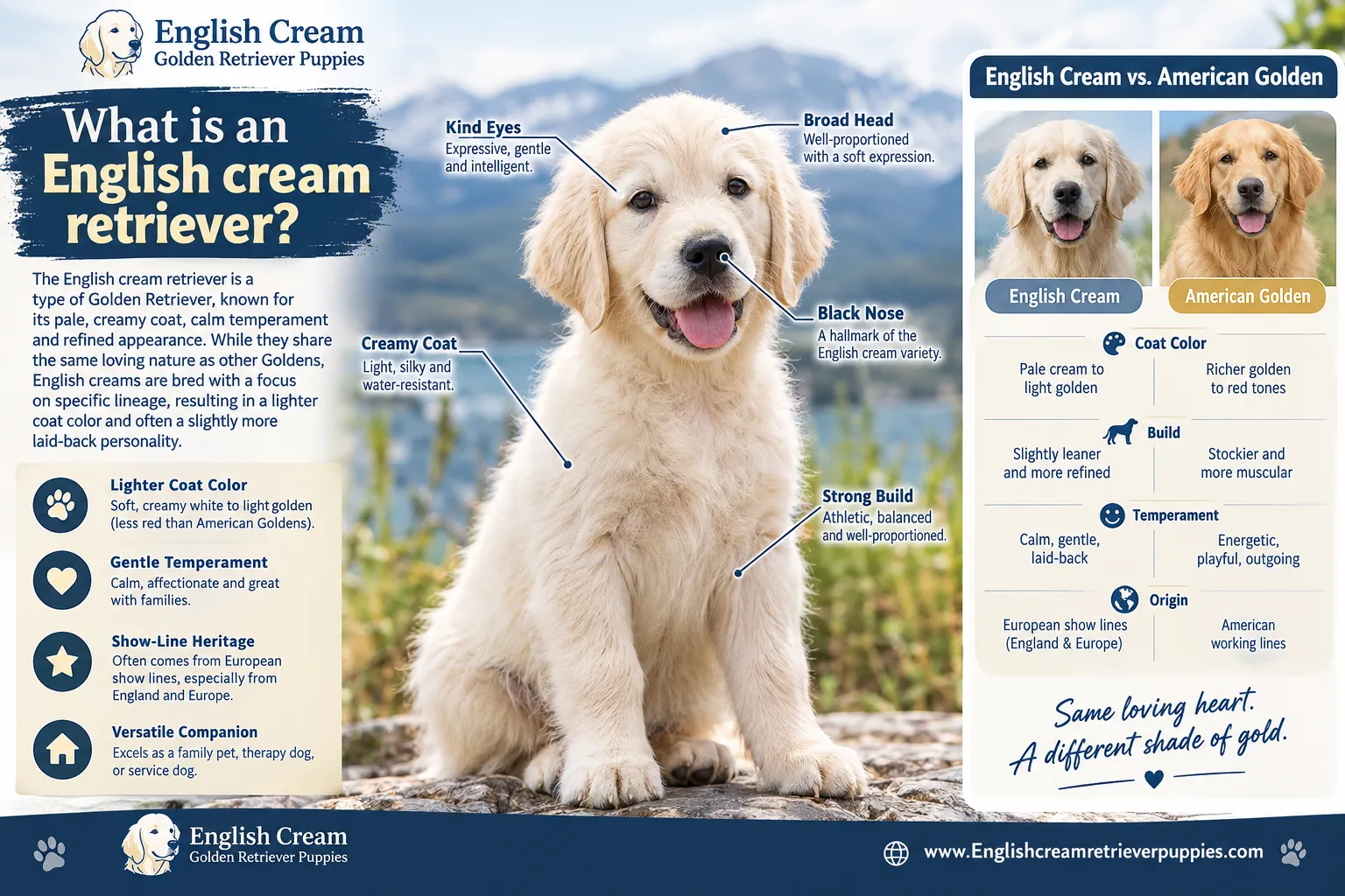 english cream retriever puppy