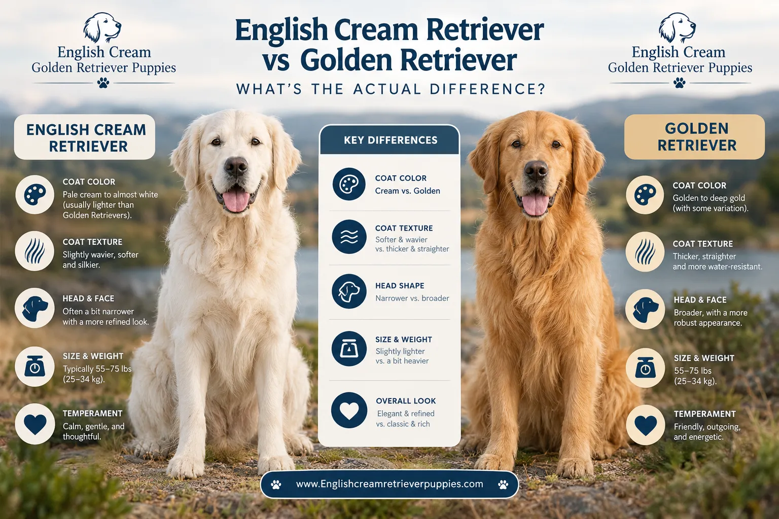 english cream golden retrievers for sale