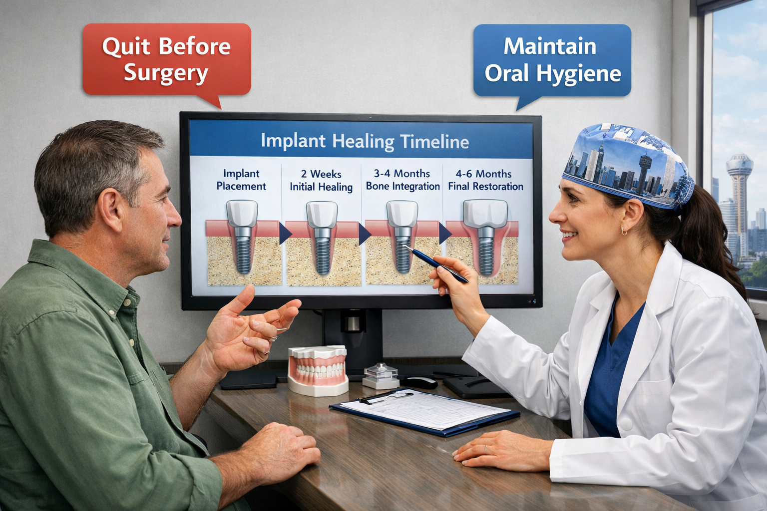 success rate of dental implants for smokers