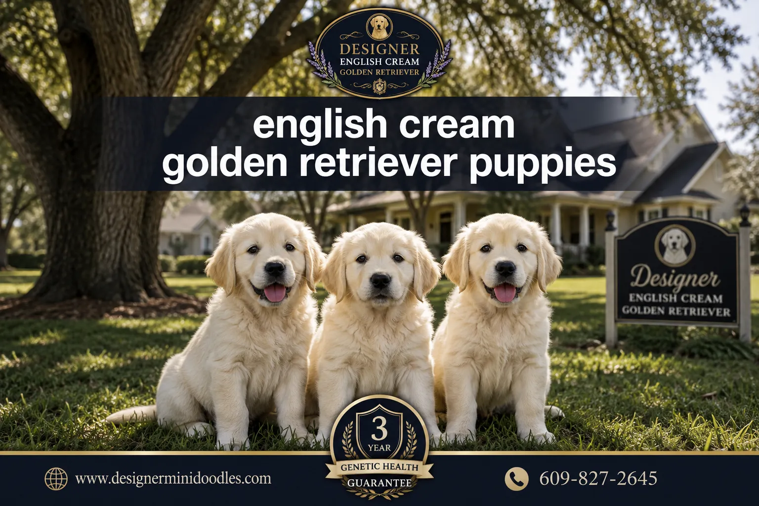 english cream golden retriever puppies Houston