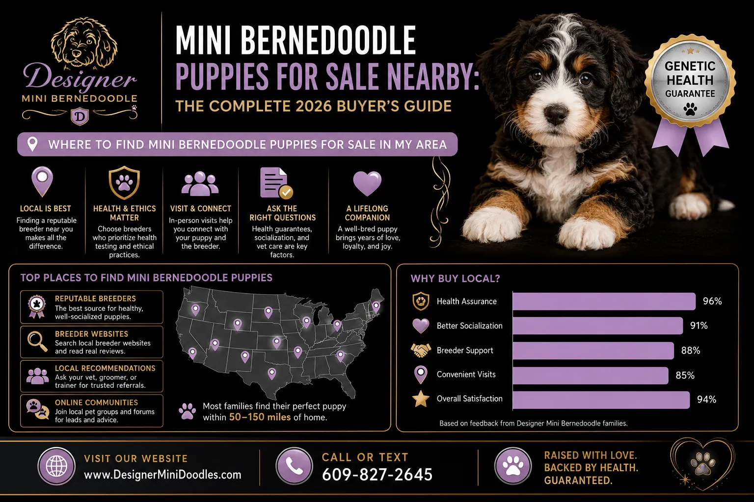 mini bernedoodle puppies for sale near by