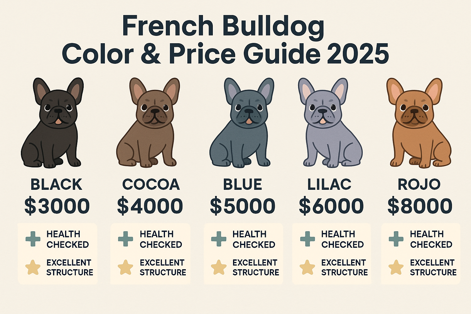 French bulldog price guide