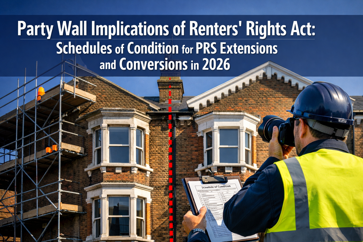 Professional () hero image featuring 'Party Wall Implications of Renters' Rights Act: Schedules of Condition for PRS