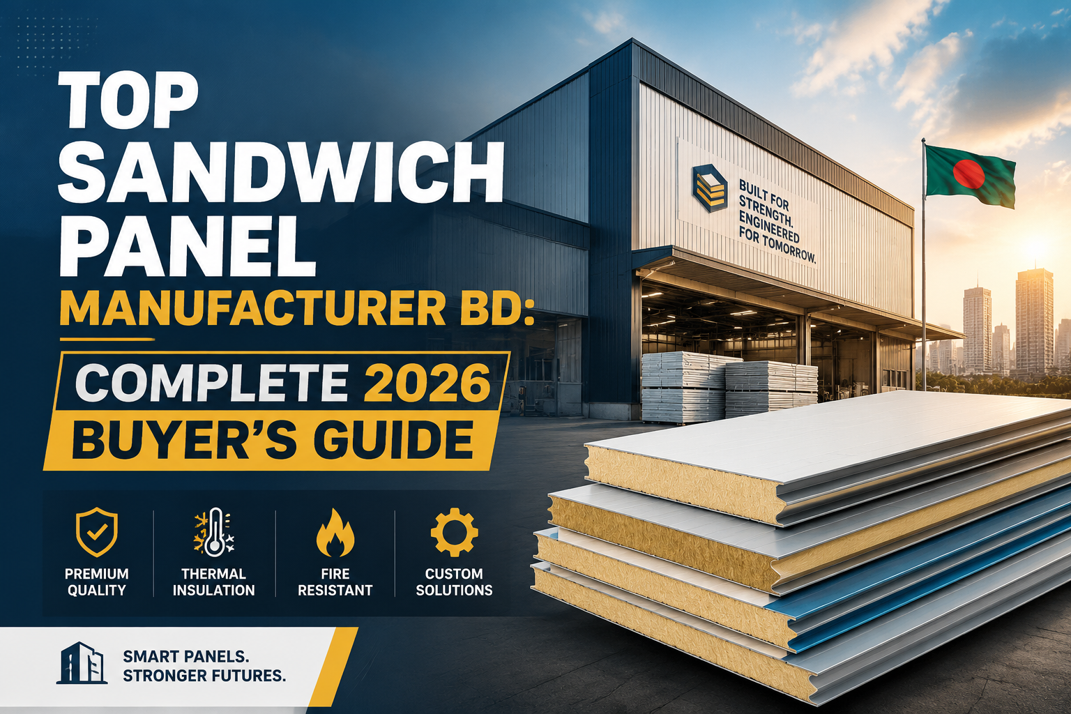 "Top Sandwich Panel Manufacturer BD: Complete 2026 Buyer's Guide". Modern design, , , aesthetic. Background imagery relevant