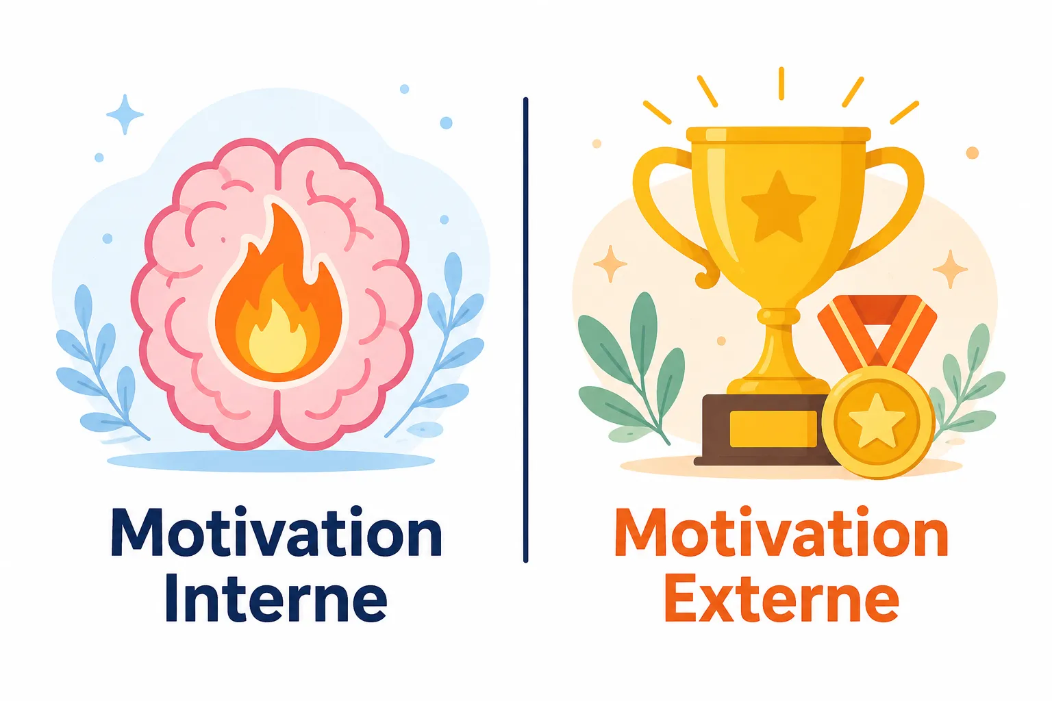 Quelle est la différence entre motivation intrinsèque et extrinsèque pour l'exercice ?