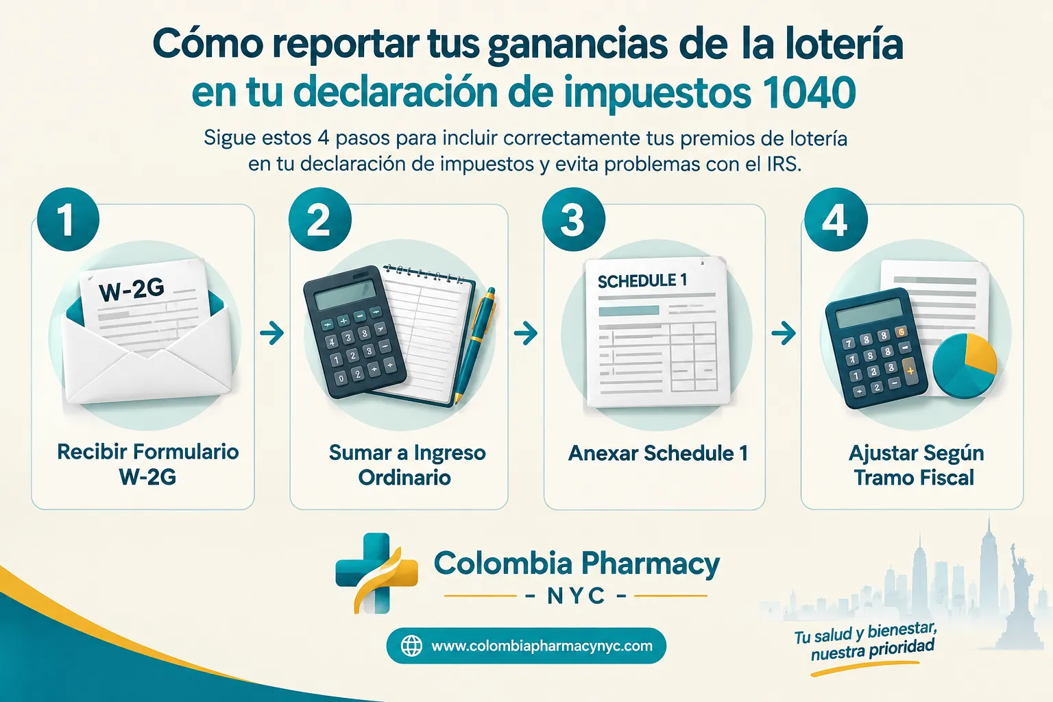 Click to regenerate this image Cómo Reportar Su Premio en la Declaración de Impuestos (Formulario 1040)
