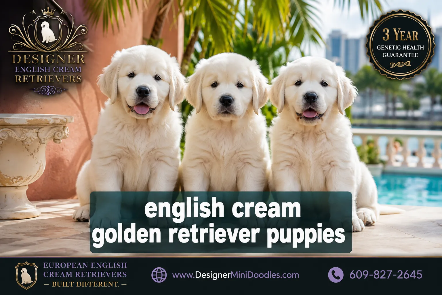 english cream golden retriever puppies Miami