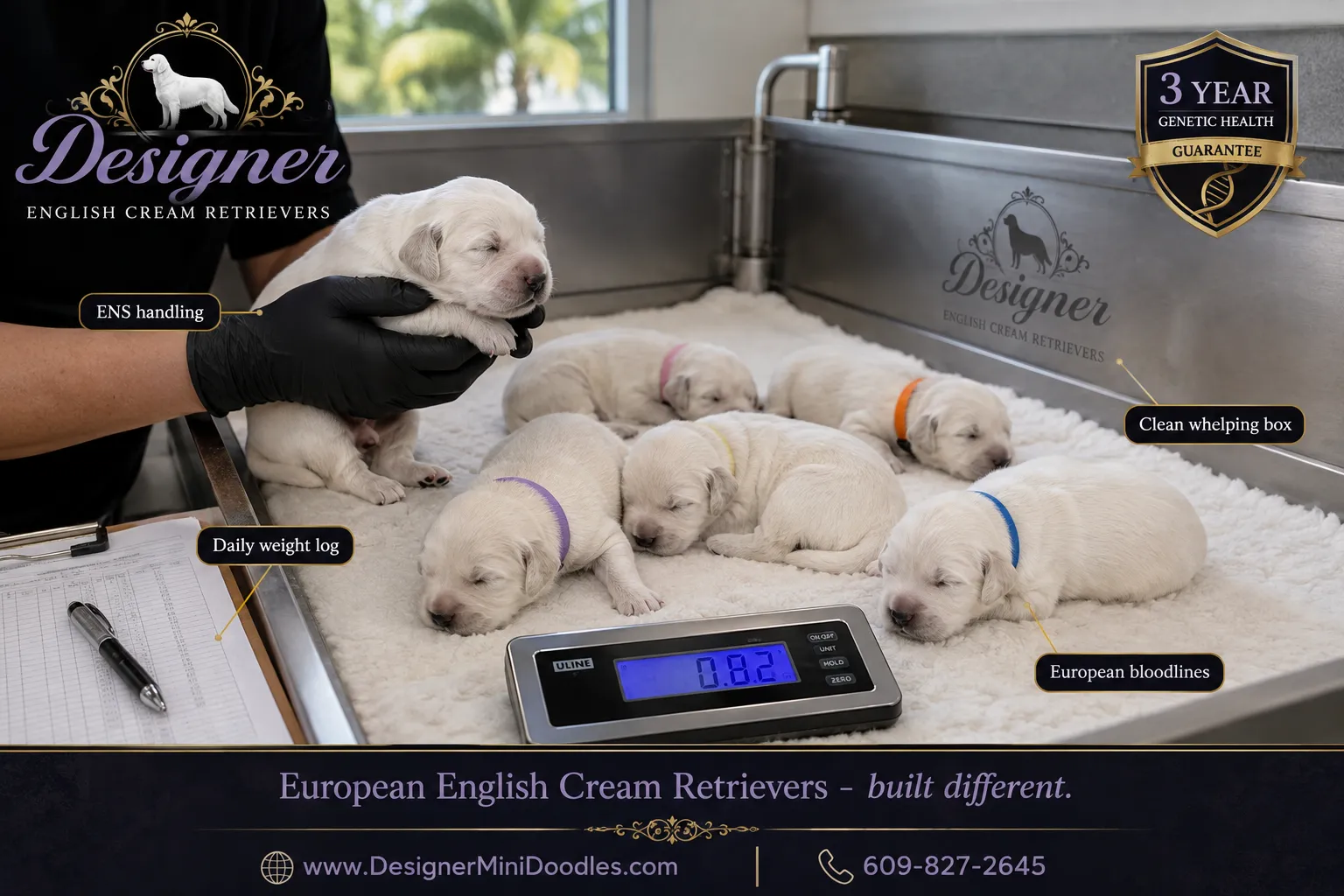 english cream golden retriever puppies Miami