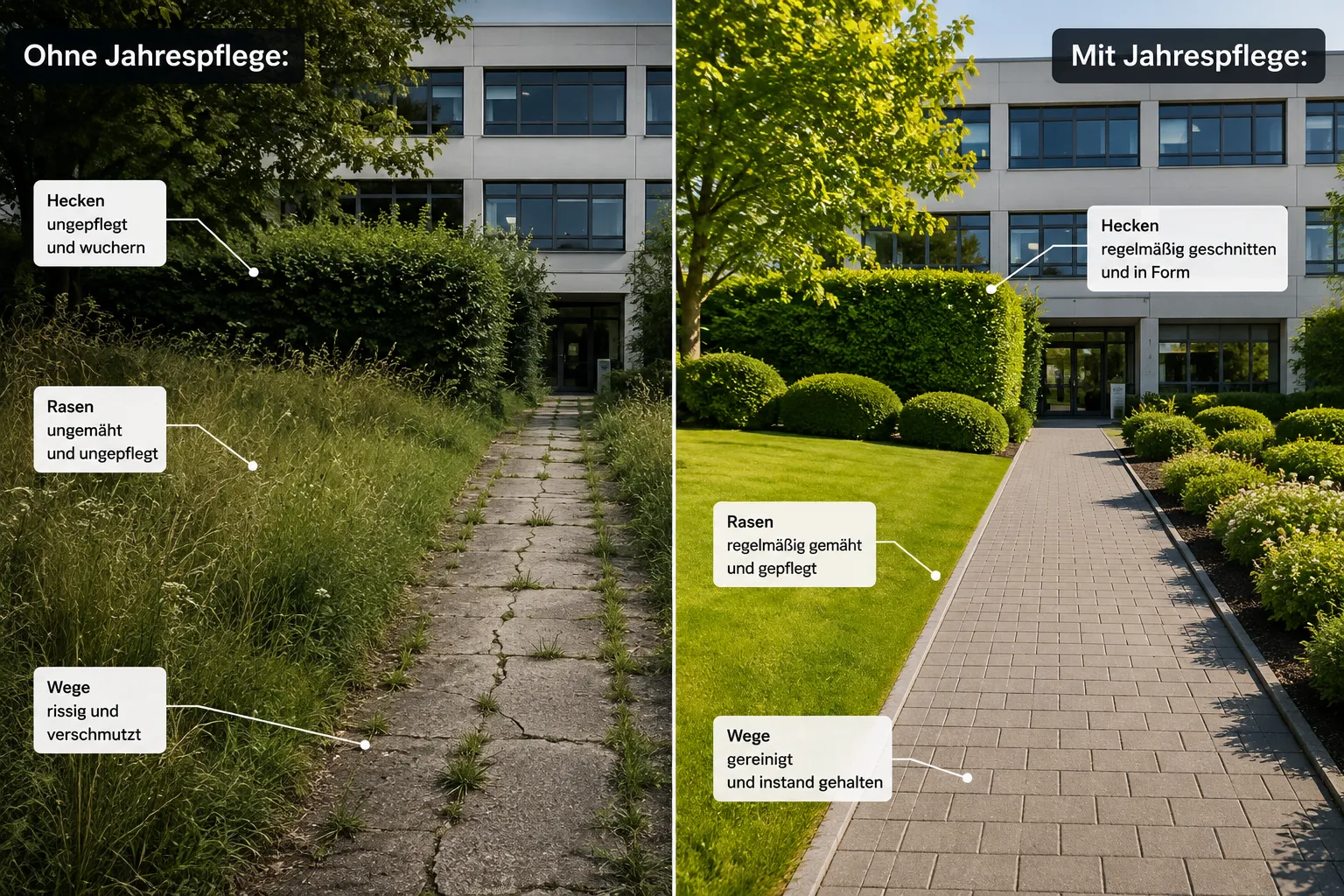 Gibt es Gartenpflege-Pakete für einzelne Häuser und kleine Balkone oder Terrassen in Hainburg?