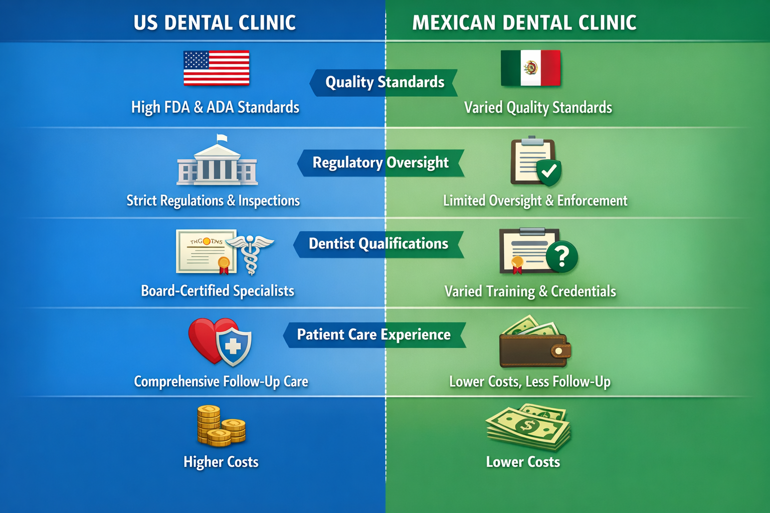 Dental Implant Cost Mexico vs US