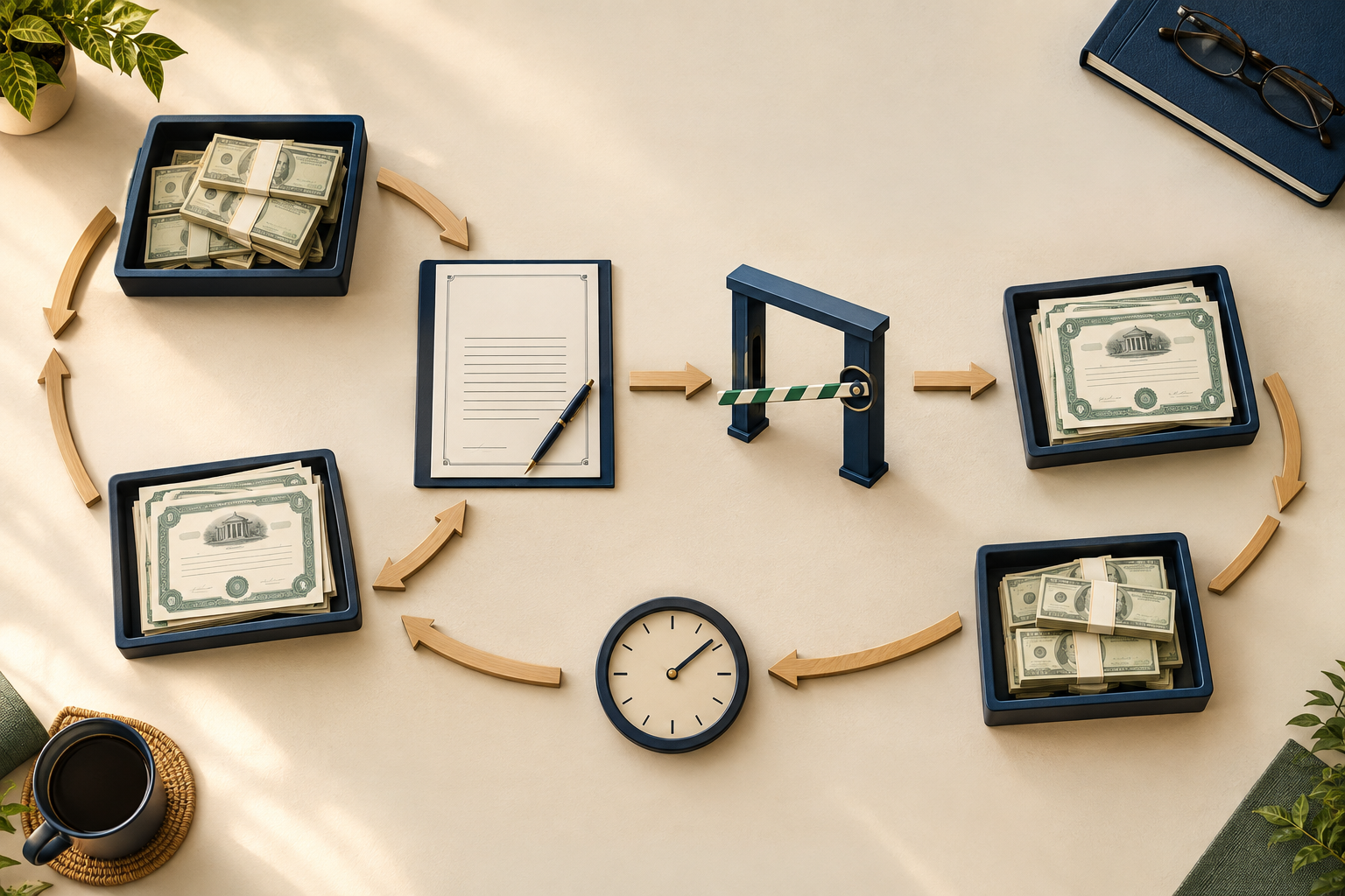 How does each strategy make money, step by step?