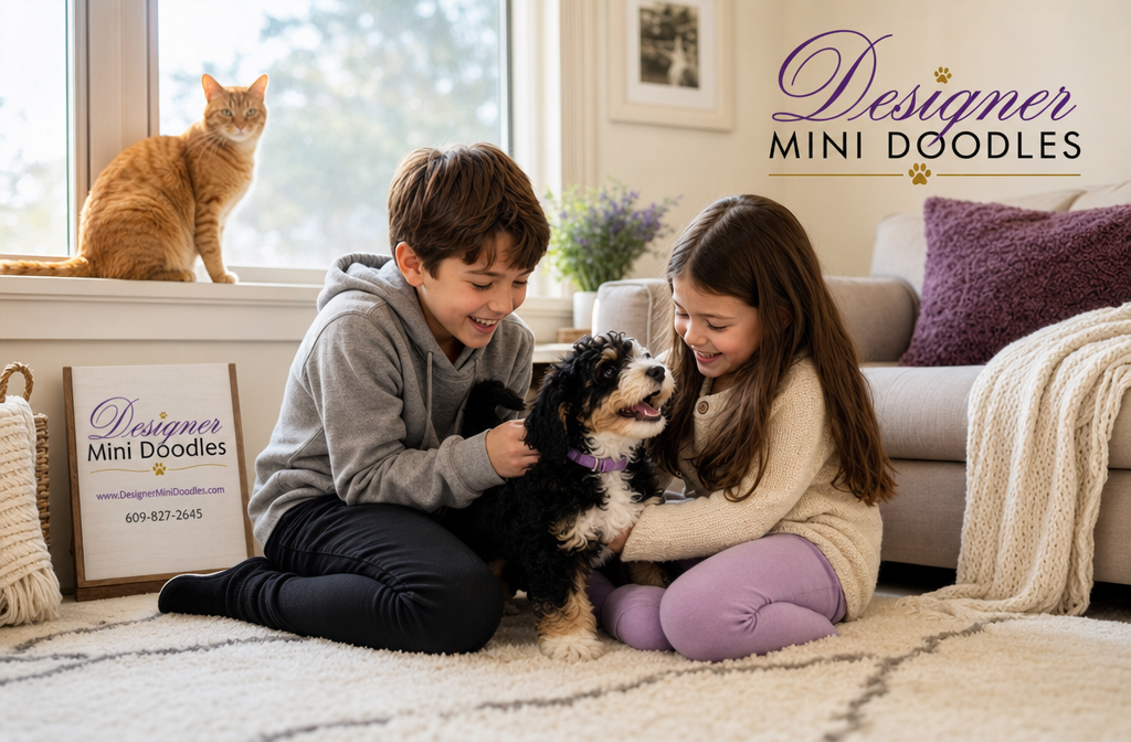 What health issues should I watch for in mini bernedoodles?