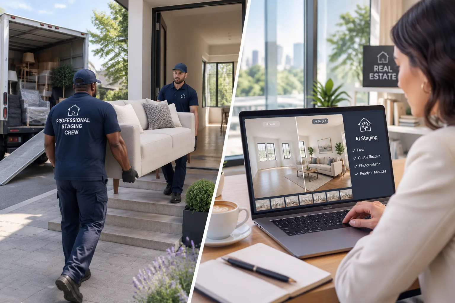 AI Home Staging vs Traditional: What $0 Really Buys You