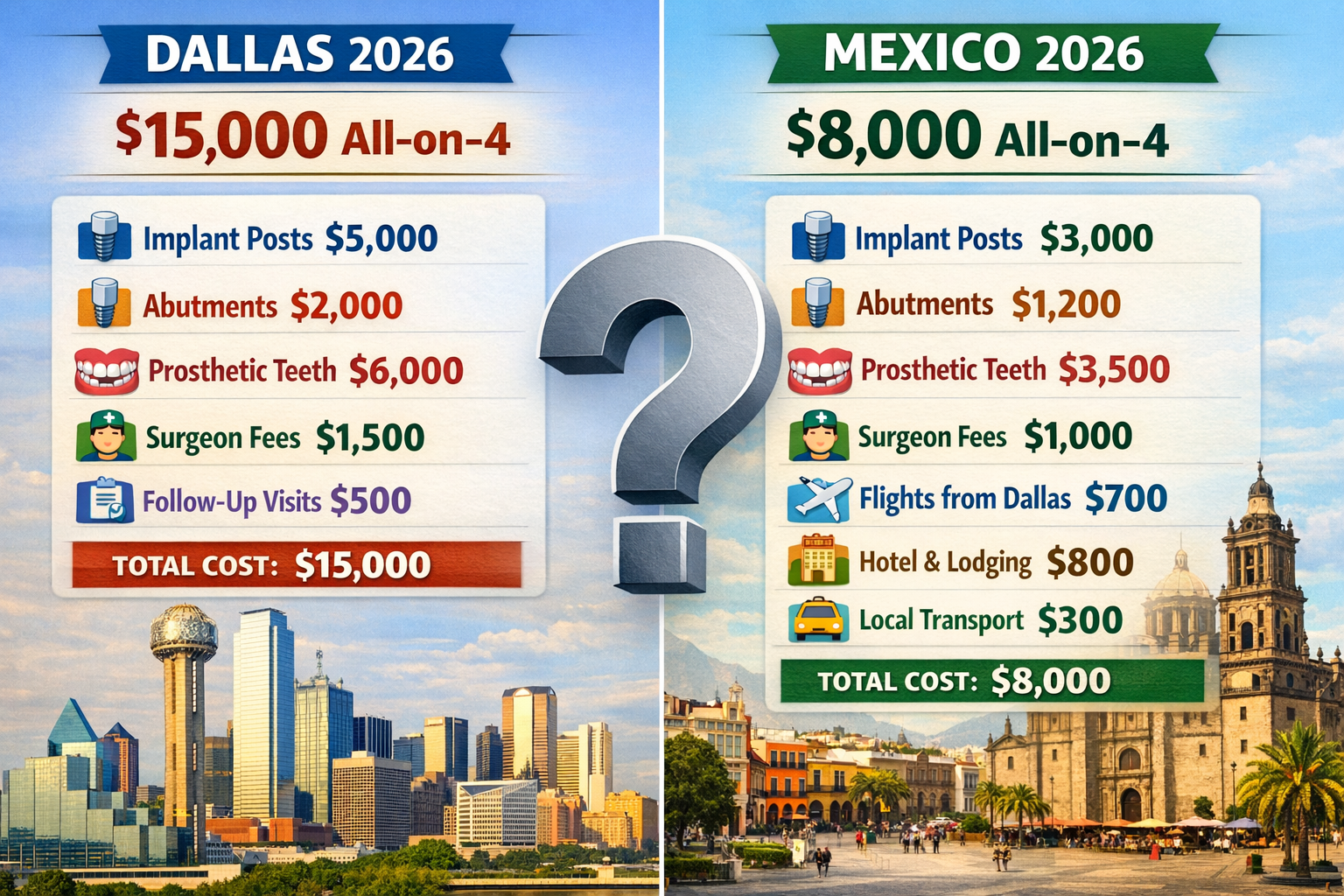 Landscape format (1536x1024) image comparing two detailed infographics side-by-side. On the left, a detailed infographic showing estimated d