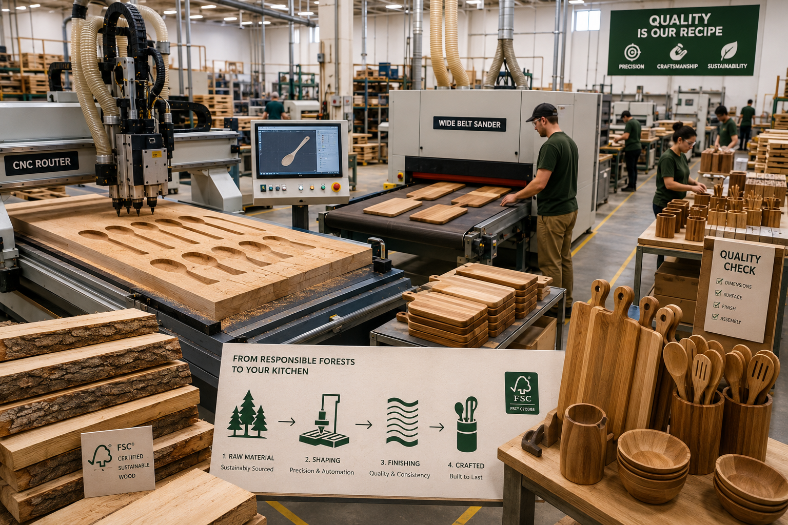Production at Scale: From Workshop to Market with Wooden Kitchen Products That Sell