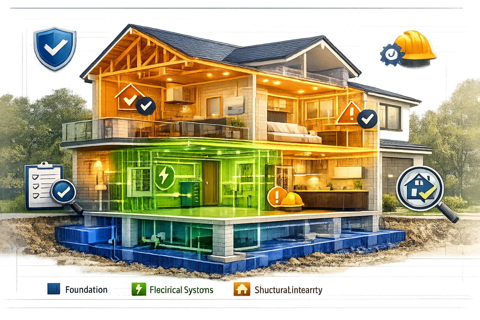 Understanding the Proposed Homebuying Reforms section: Comprehensive architectural rendering showing a cutaway modern residential property w
