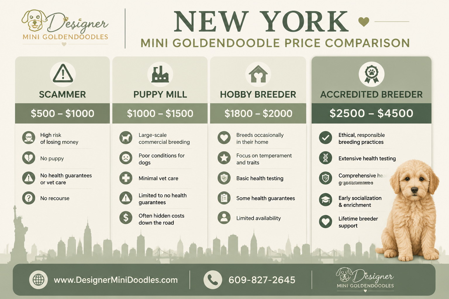 mini goldendoodle for sale New York