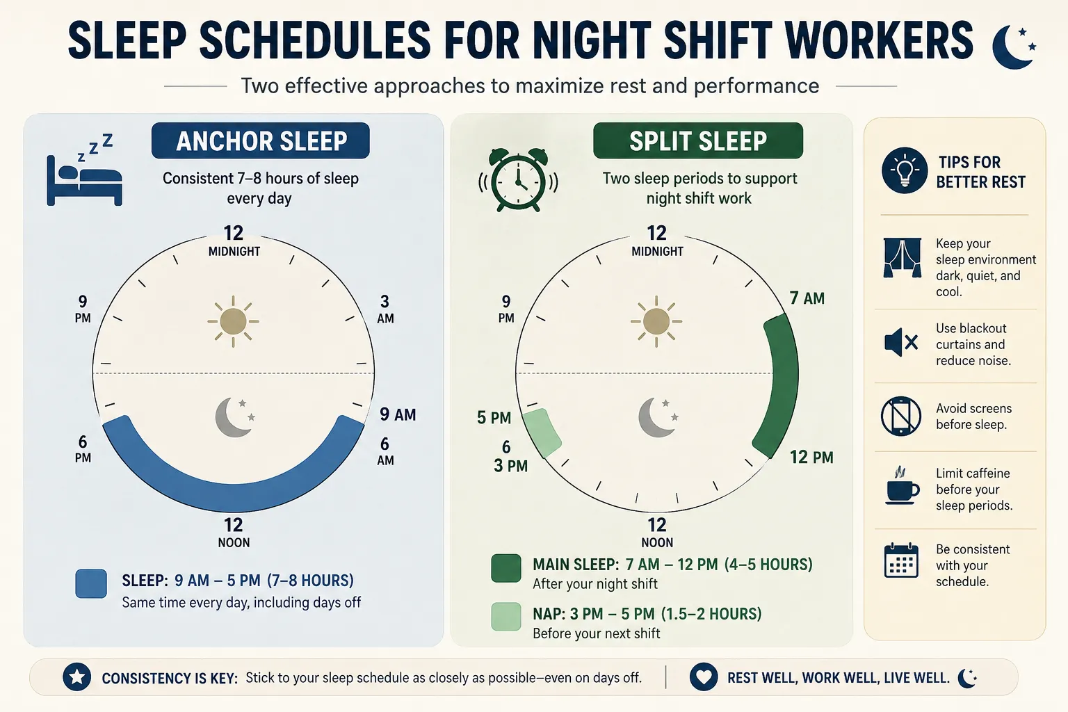 The Best Sleep Schedule for Night Shift Workers