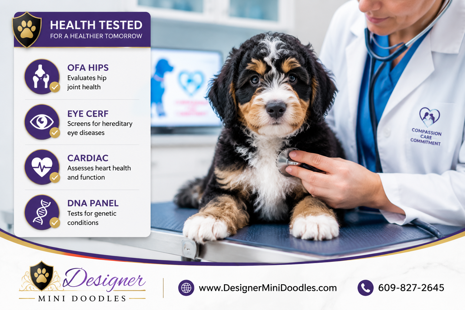 What Health Tests Should a Reputable Bernedoodle Breeder Do