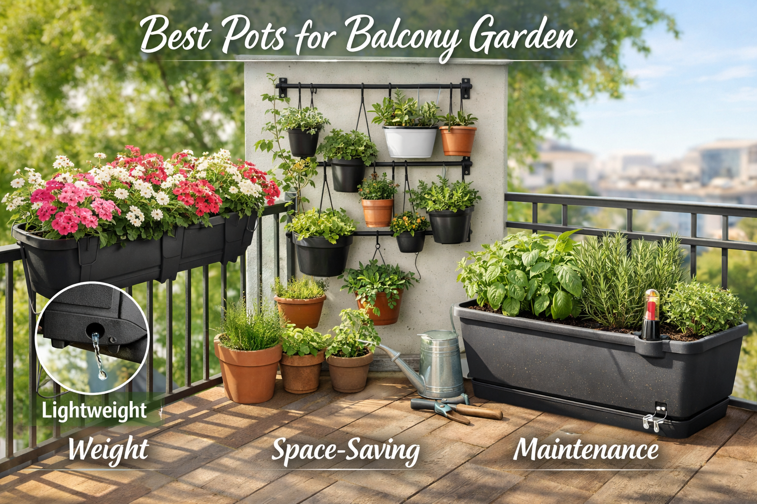 Best Pots for Balcony Garden 2026: Ultimate Guide to Small