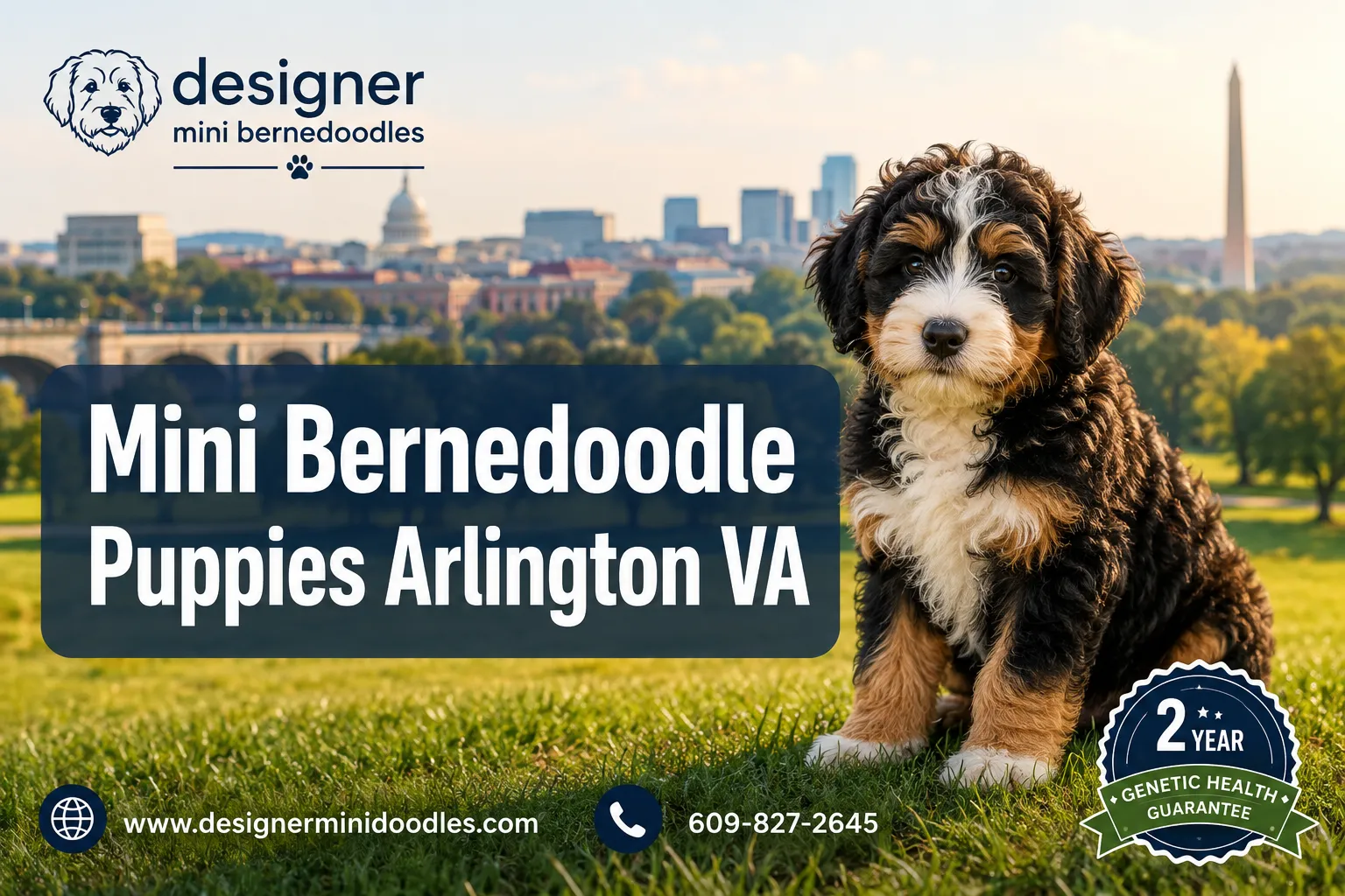 Mini Bernedoodle puppies Arlington Virginia