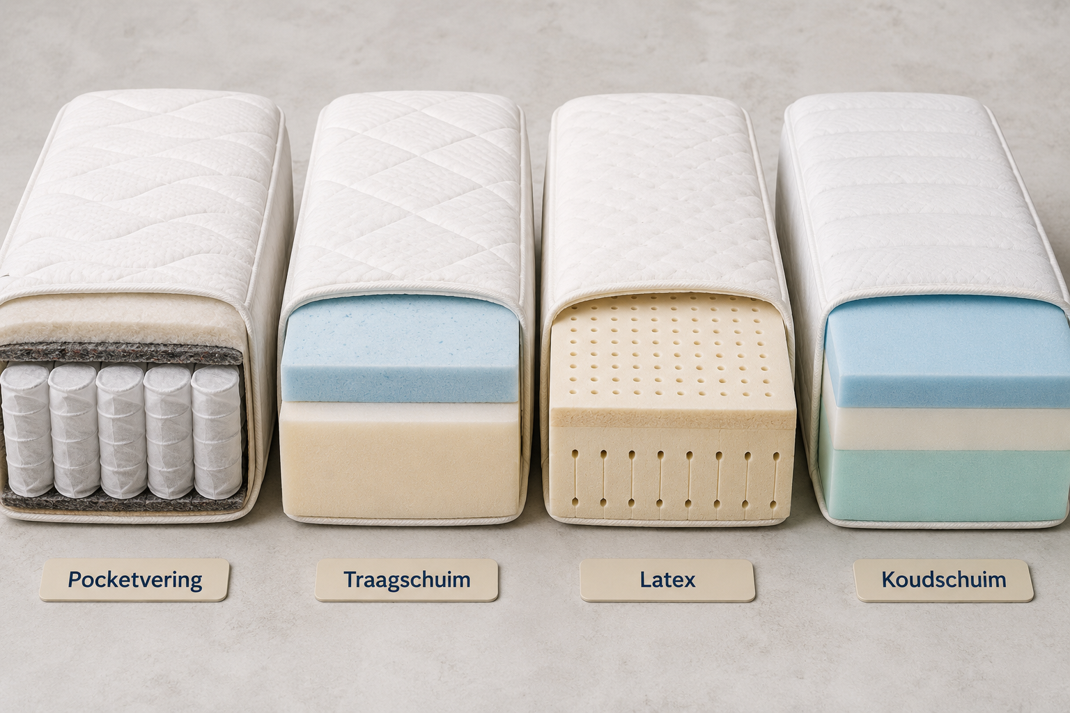 Traagschuim of pocketvering: wat is het verschil voor rugsteun?