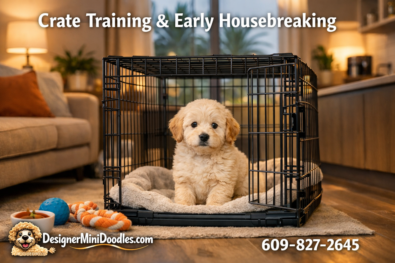 crate training mini goldendoodle