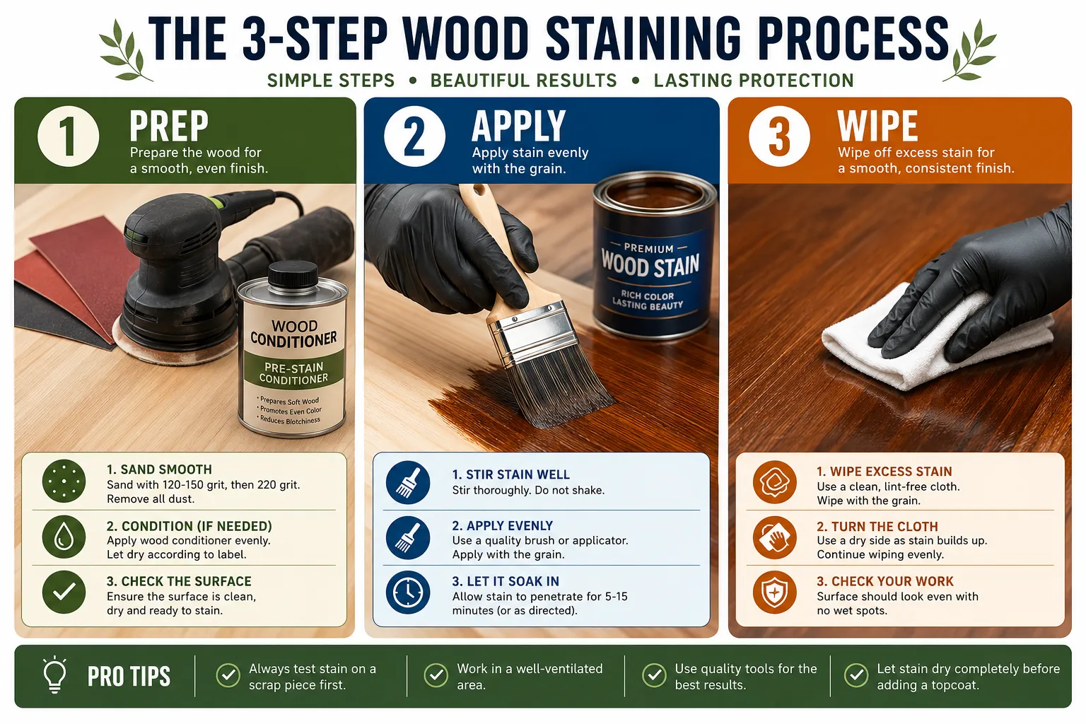 Applying the Stain
