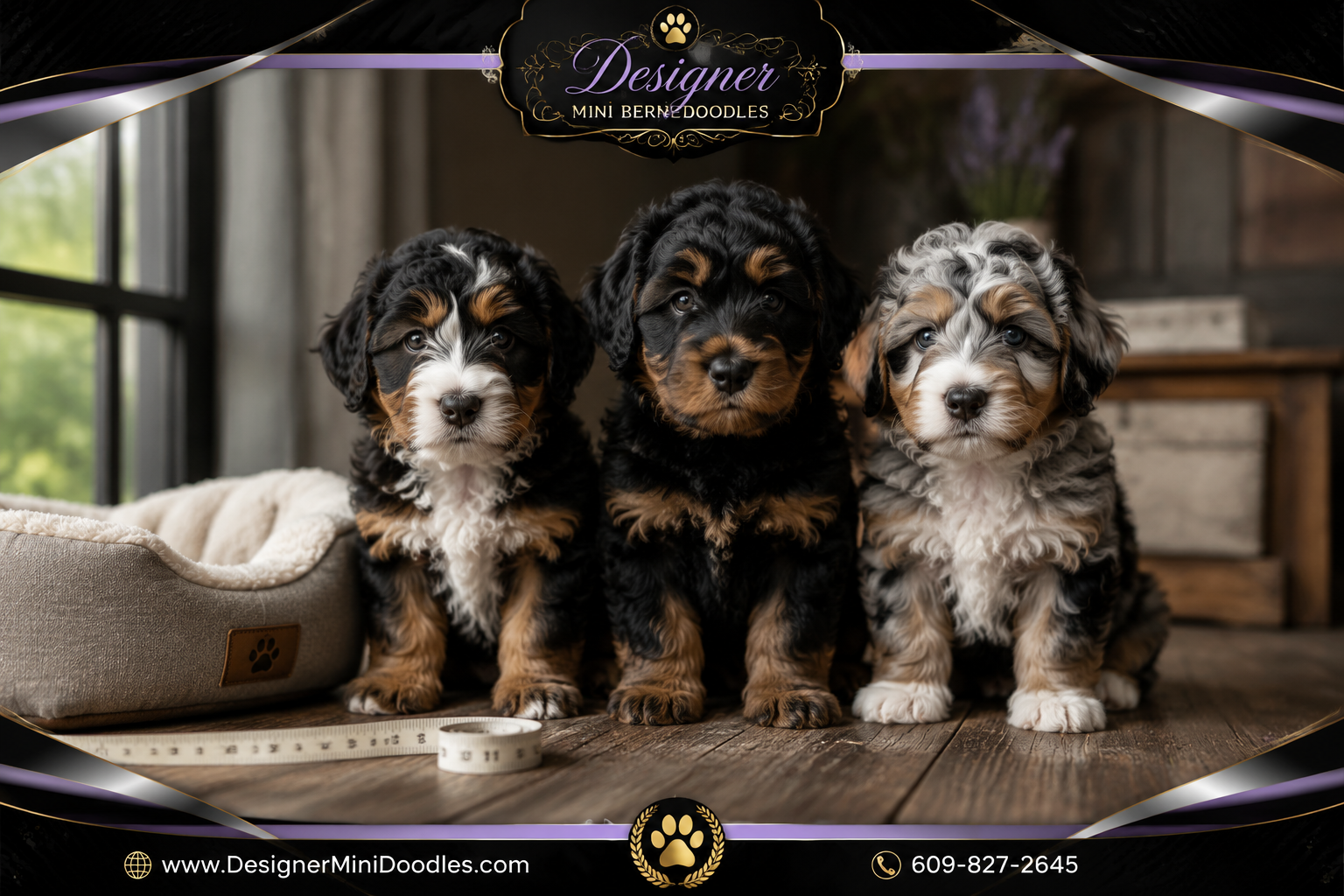 micro mini bernedoodle puppies