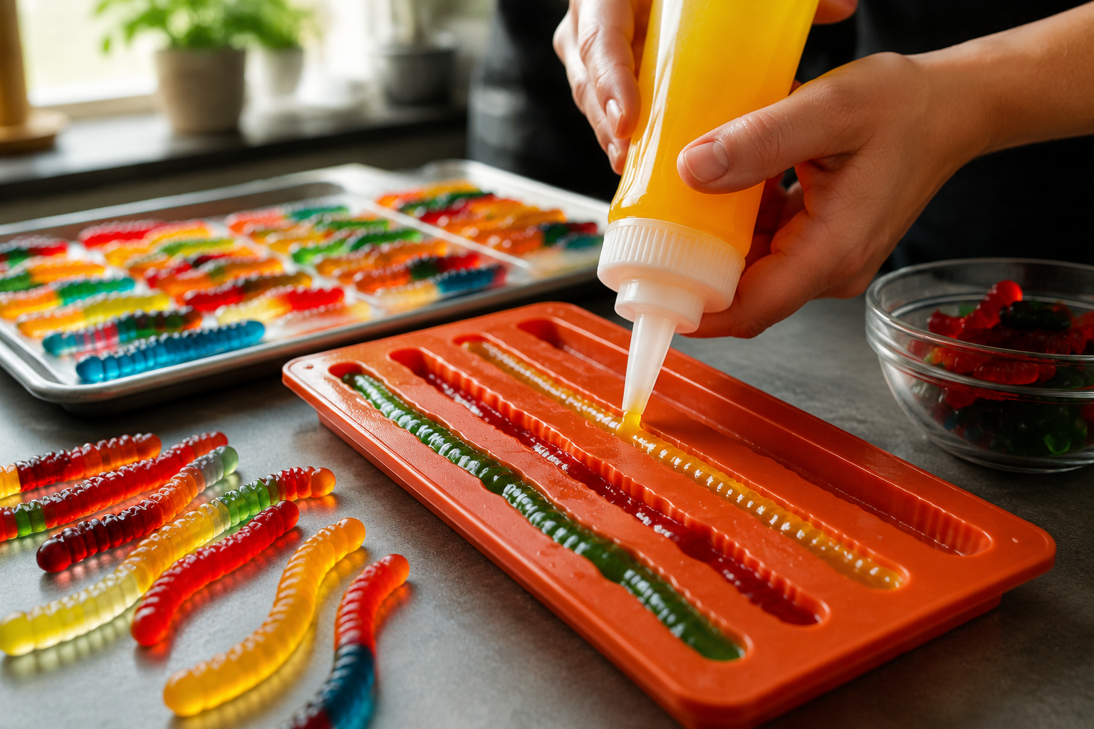 Best Piping Method for Gummy Worm Shapes