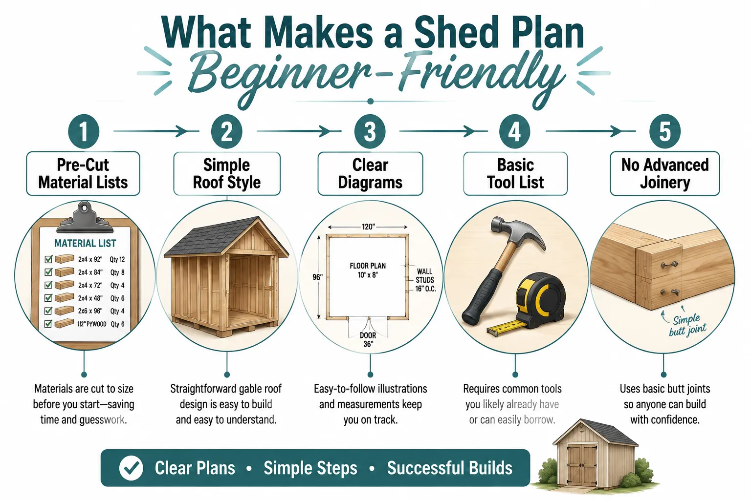 What Makes a Shed Plan Beginner-Friendly