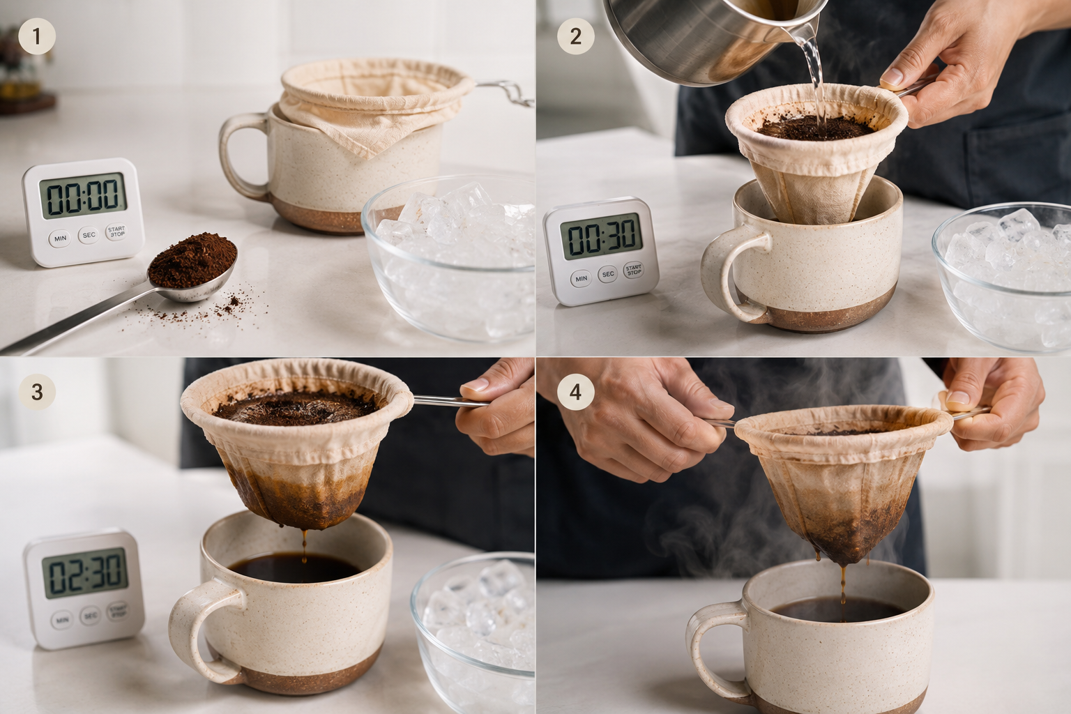 How to Make Coffee With Just Hot Water and Ground Coffee