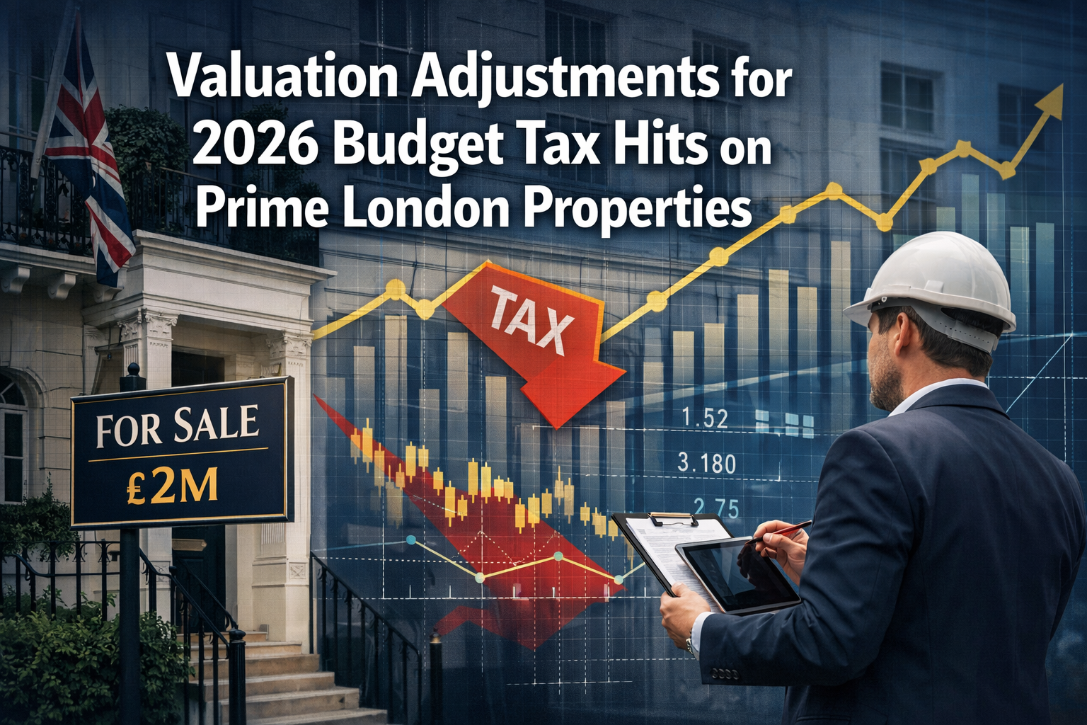 Professional () hero image featuring 'Valuation Adjustments for 2026 Budget Tax Hits on Prime London Properties' in extra