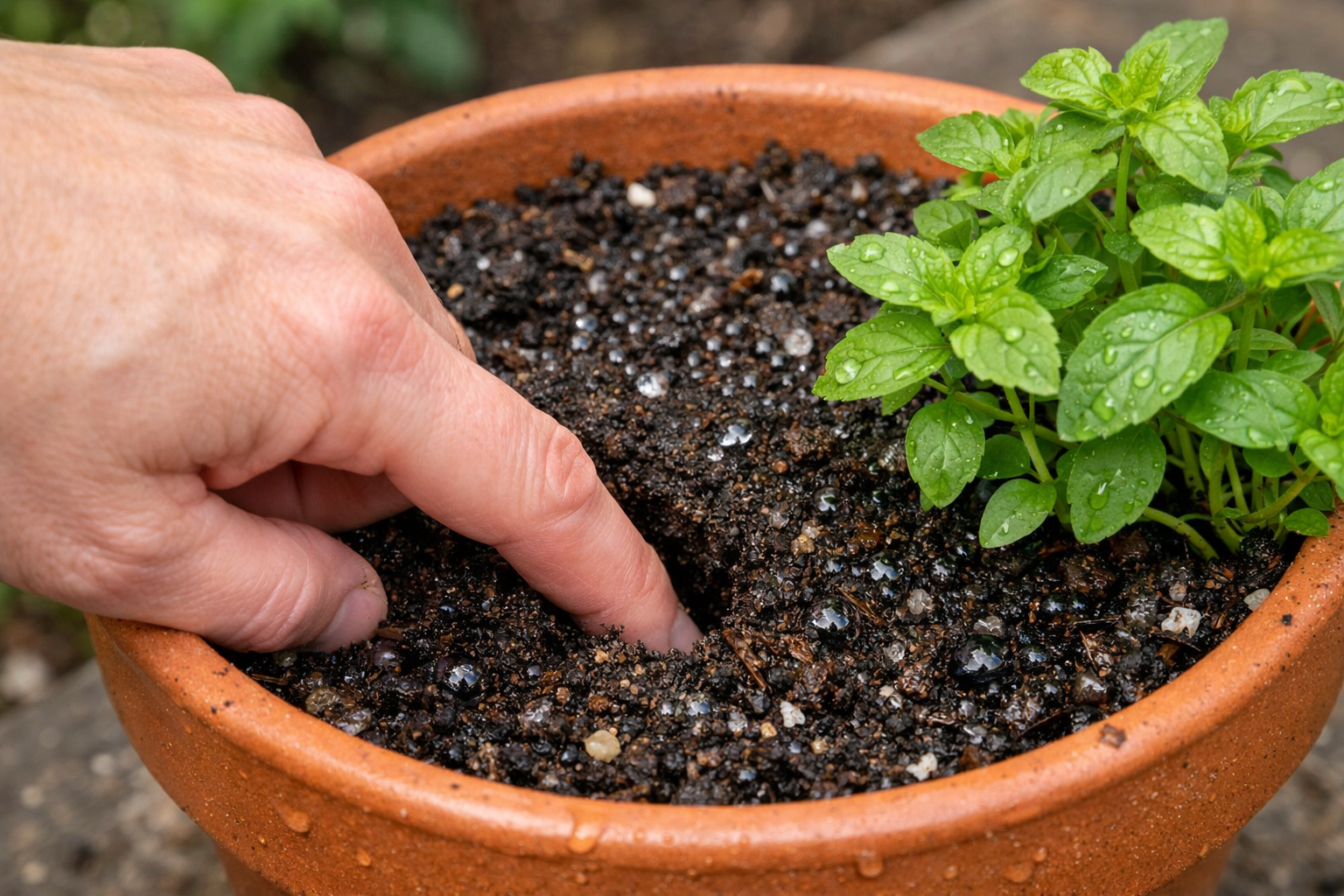 All images must be as if shot with an SLR camera Detailed () image showing close-up hands performing finger test in