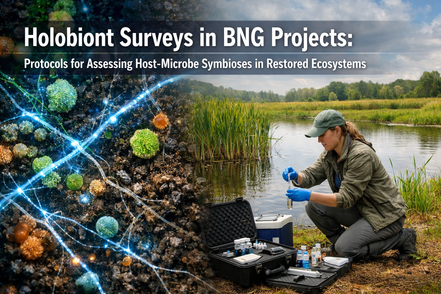 Professional () hero image featuring 'Holobiont Surveys in BNG Projects: Protocols for Assessing Host-Microbe Symbioses in