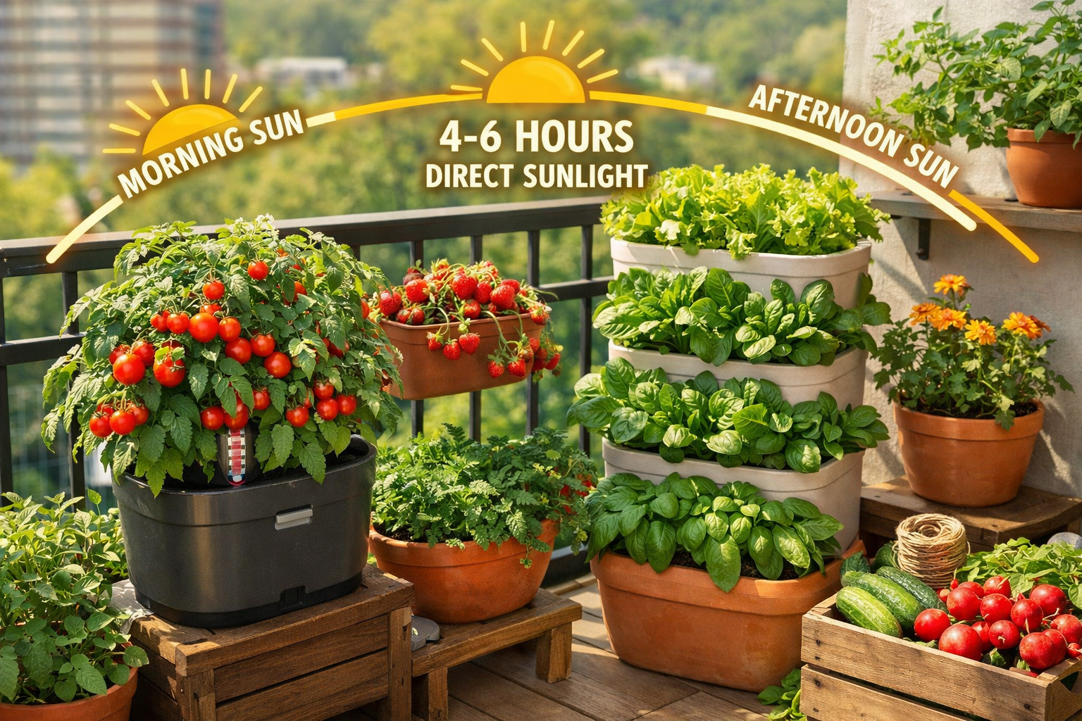 Small Balcony Vegetable Gardening
